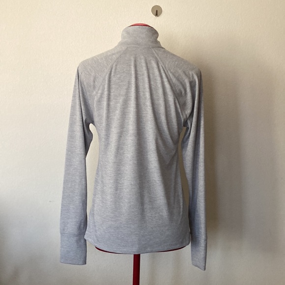 Ideology Medium silver gray short zipper sweater 100% polyester Made in Vietnam - Picture 4 of 9